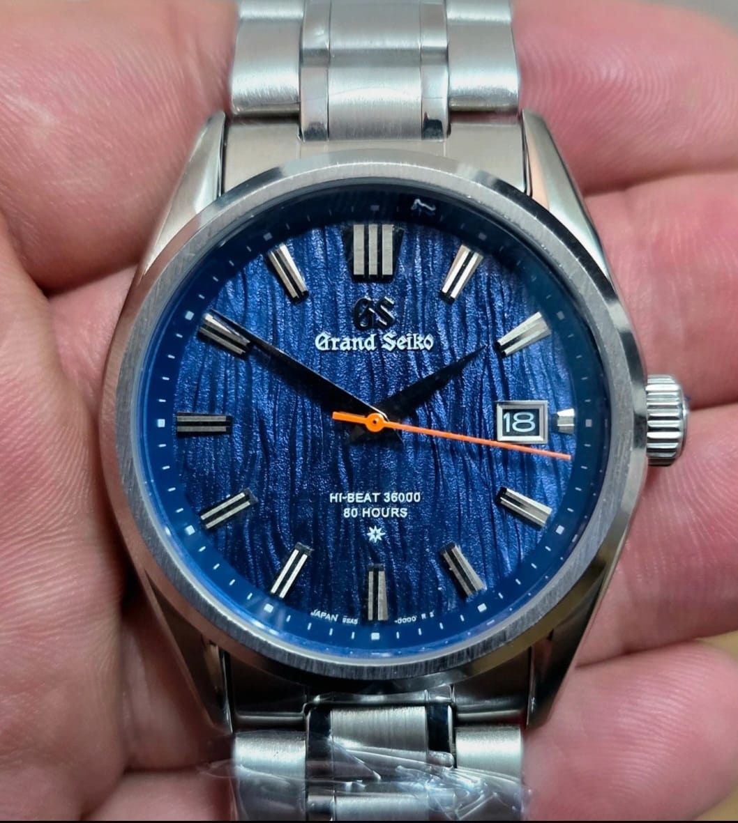 New Grand Seiko ‘Custom’ Blue Lake Suwa Heritage Watch 4R36A Automatic Watch
