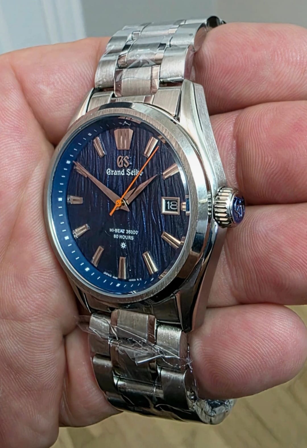 New Grand Seiko ‘Custom’ Blue Lake Suwa Heritage Watch 4R36A Automatic Watch
