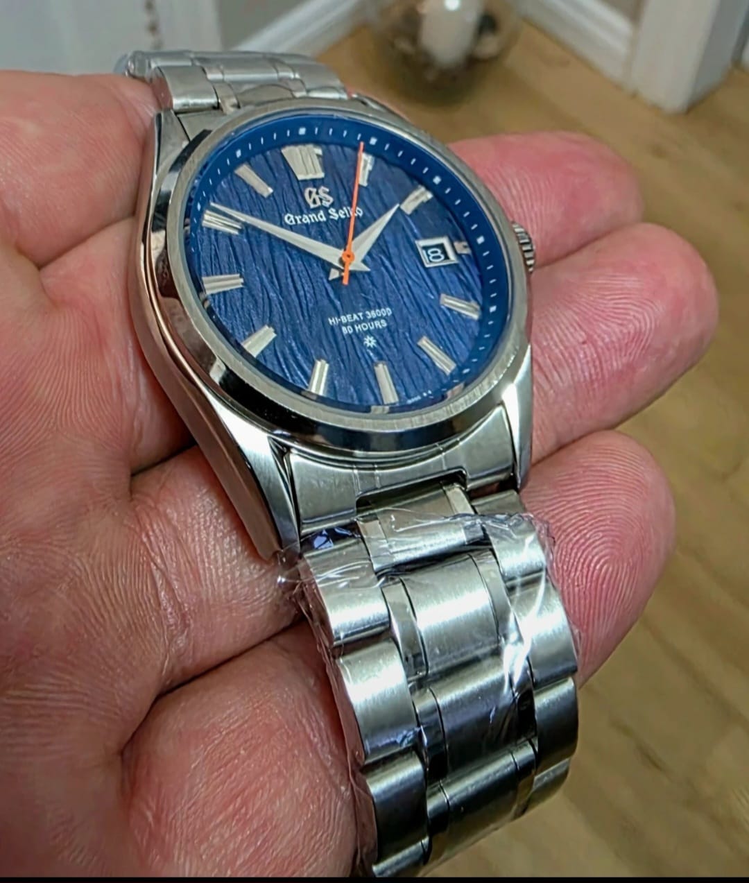 New Grand Seiko ‘Custom’ Blue Lake Suwa Heritage Watch 4R36A Automatic Watch